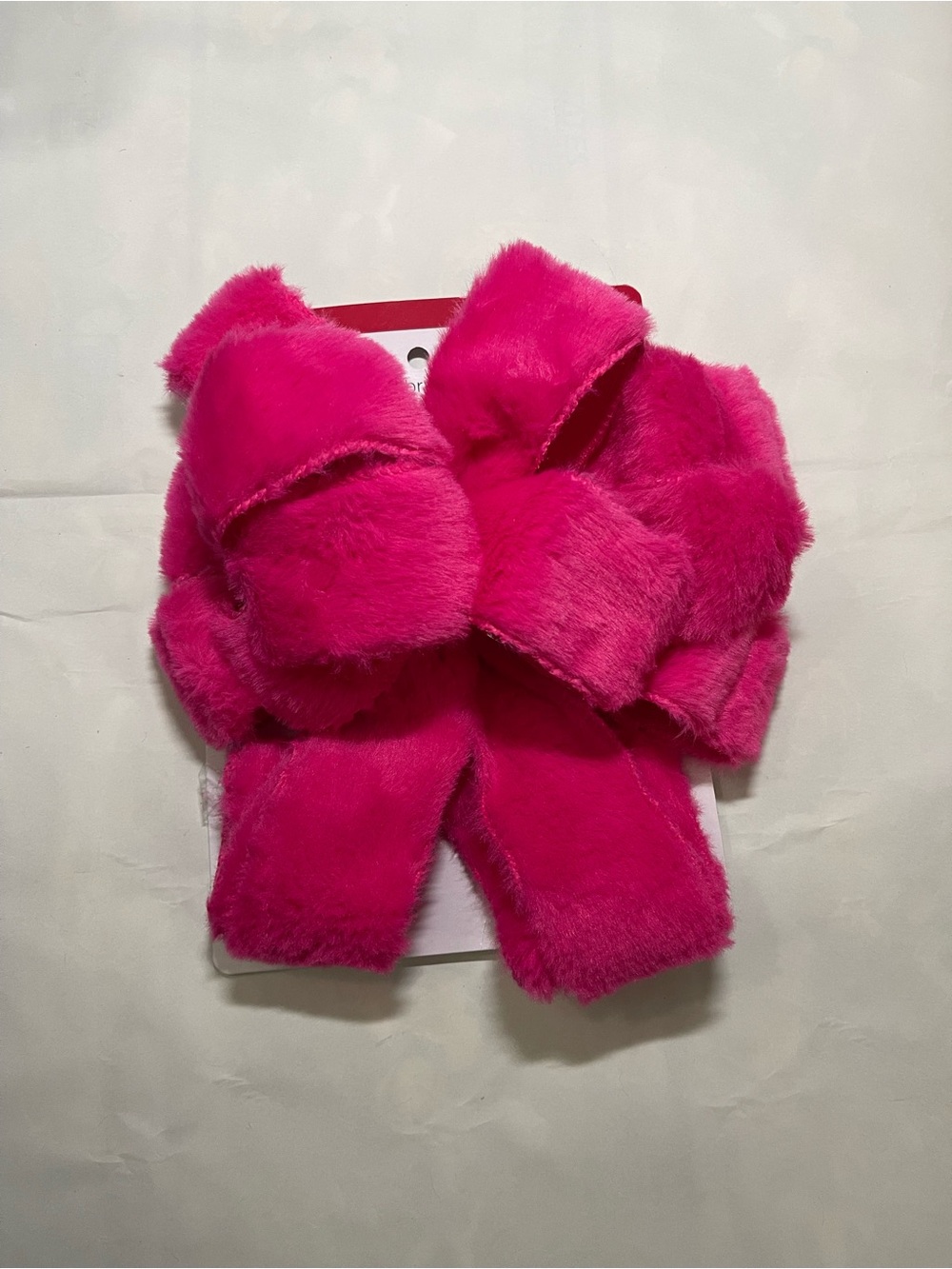 Pink Christmas tree bow